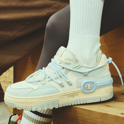 (Women) Champion Essentials Bumper V1 'Eggnog Ballet Blue' U3AFCTW11M2 Details for (Women) Champion Essentials Bumper V1 'Eggnog Ballet Blue' U3AFCTW11M2