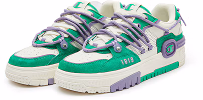 Lookbook 冠軍 必備品 Bumper V1 耳機鞋 休閒復古 低幫 板鞋 女款 綠色