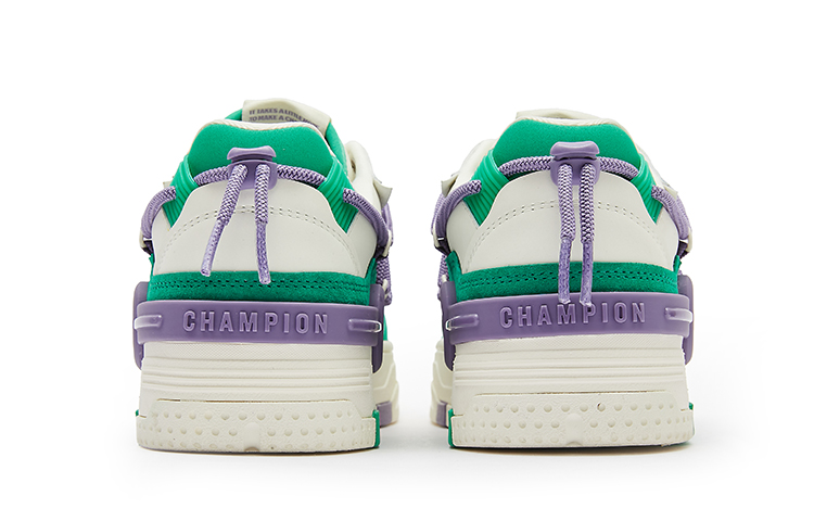 Shop 冠軍 必備品 Bumper V1 耳機鞋 休閒復古 低幫 板鞋 女款 綠色
