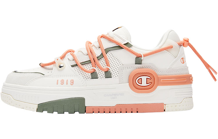 Buy Champion基本款 Bumper V1 音樂耳機鞋 休閒厚底復古 低筒 帆布鞋 女款 白橘色