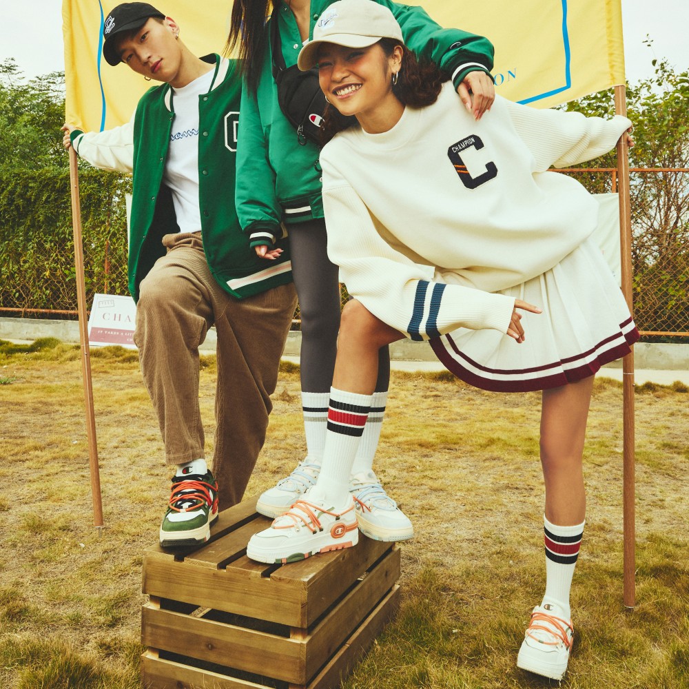 Sizing Champion基本款 Bumper V1 音樂耳機鞋 休閒厚底復古 低筒 帆布鞋 女款 白橘色