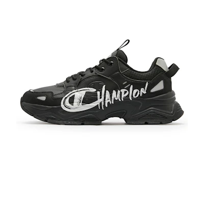 (W) Champion Essentials Champ 19 Street 'Black Casual Thick Sole'
