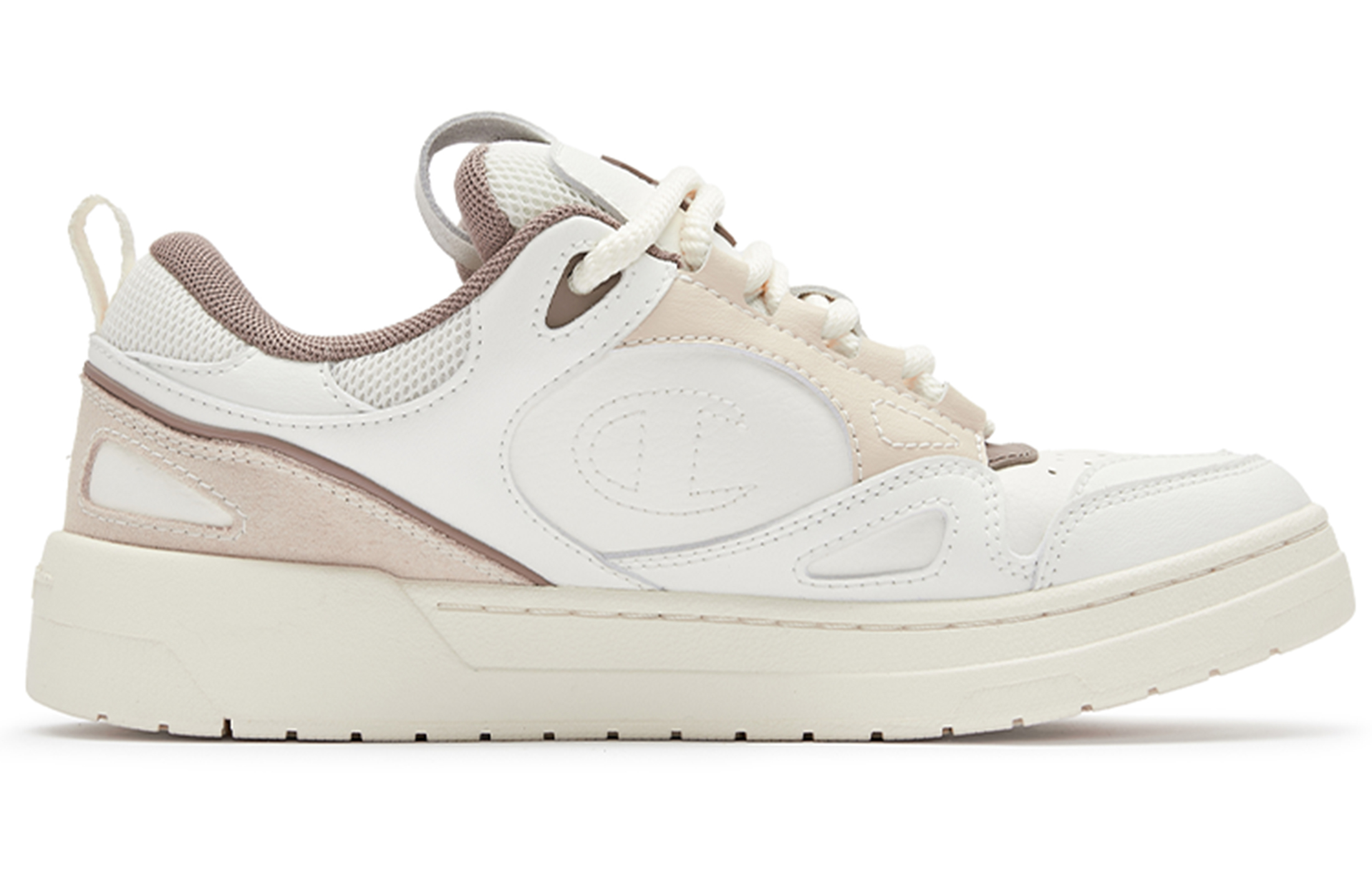 Order (W) Champion Essentials Low ''Beige Patchwork'' Sneaker U3DFCTW02D1