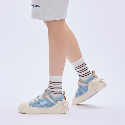 (Women) Champion Essentials Low 'Light Blue' U3BFCKW06M2 Details for (Women) Champion Essentials Low 'Light Blue' U3BFCKW06M2