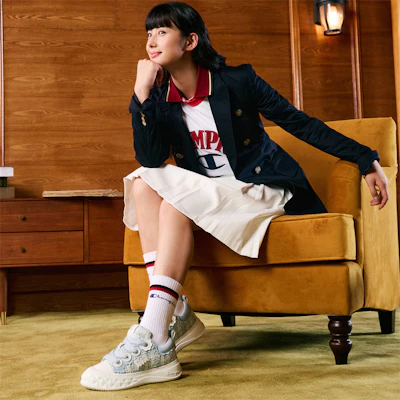 (W) Champion Essentials Low ''Azzurro Chiaro'' U3DFCKW03M2 1