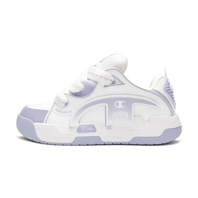 (W) Champion Essentials Low 'Logo Playful Magic Tape Grey Purple'