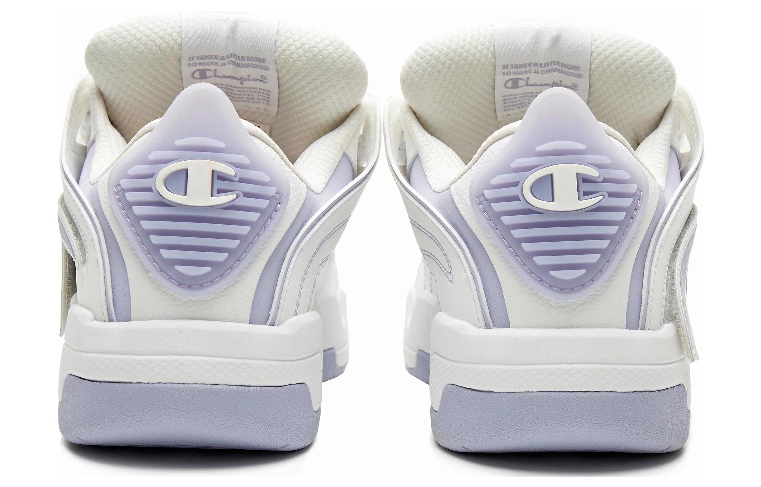 Shop (W) Champion Essentials Low ''Logo Bande Magique Grise Violette'' U3CFCTW16R2