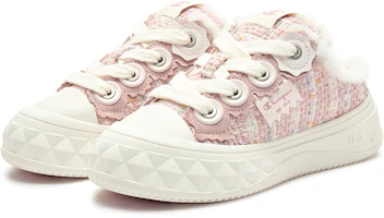 Lookbook (W) Champion Essentials Low Top ''Klassisches Logo Rosa'' U3DFCKW03K1