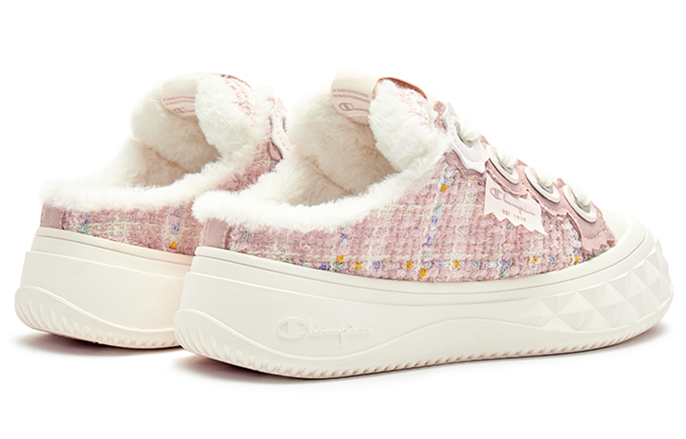 Shop (W) Champion Essentials Low Top ''Logo Classique Rose'' U3DFCKW03K1