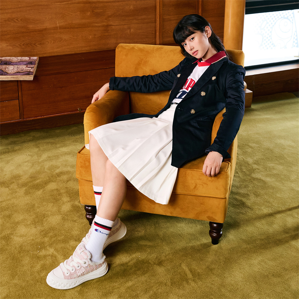 Sizing (W) Champion Essentials Low Top ''Logo Classique Rose'' U3DFCKW03K1