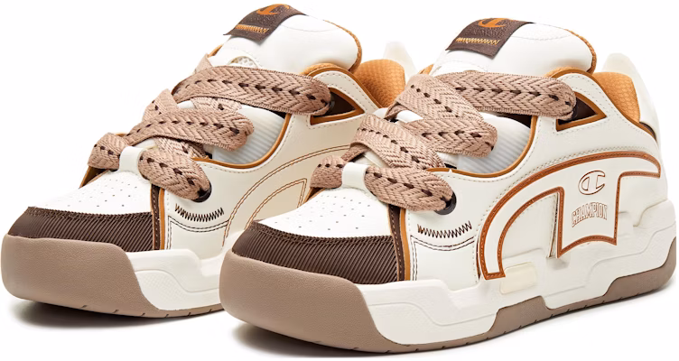 (W) Champion Essentials Low Top 'Blanco Marrón Claro' U3CFCTW16S1 Lookbook (W) Champion Essentials Low Top 'Blanco Marrón Claro' U3CFCTW16S1