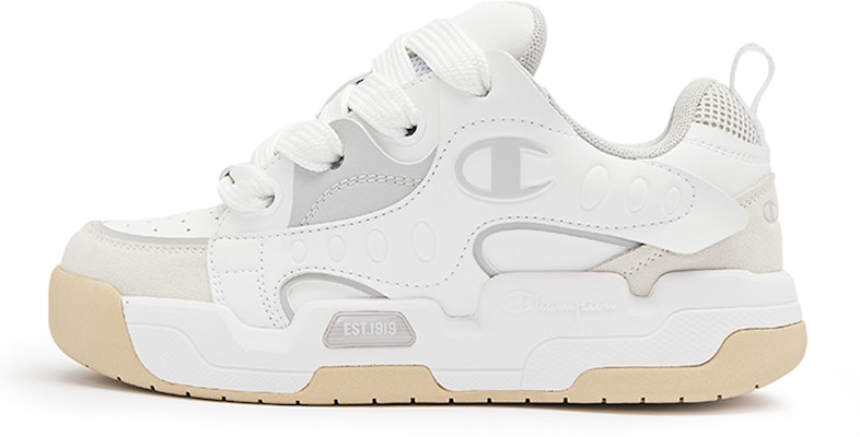 (Women) Champion Essentials Low Top White Grey 'Colorblock Platform' U3DFCTW06A4 Buy (Women) Champion Essentials Low Top White Grey 'Colorblock Platform' U3DFCTW06A4