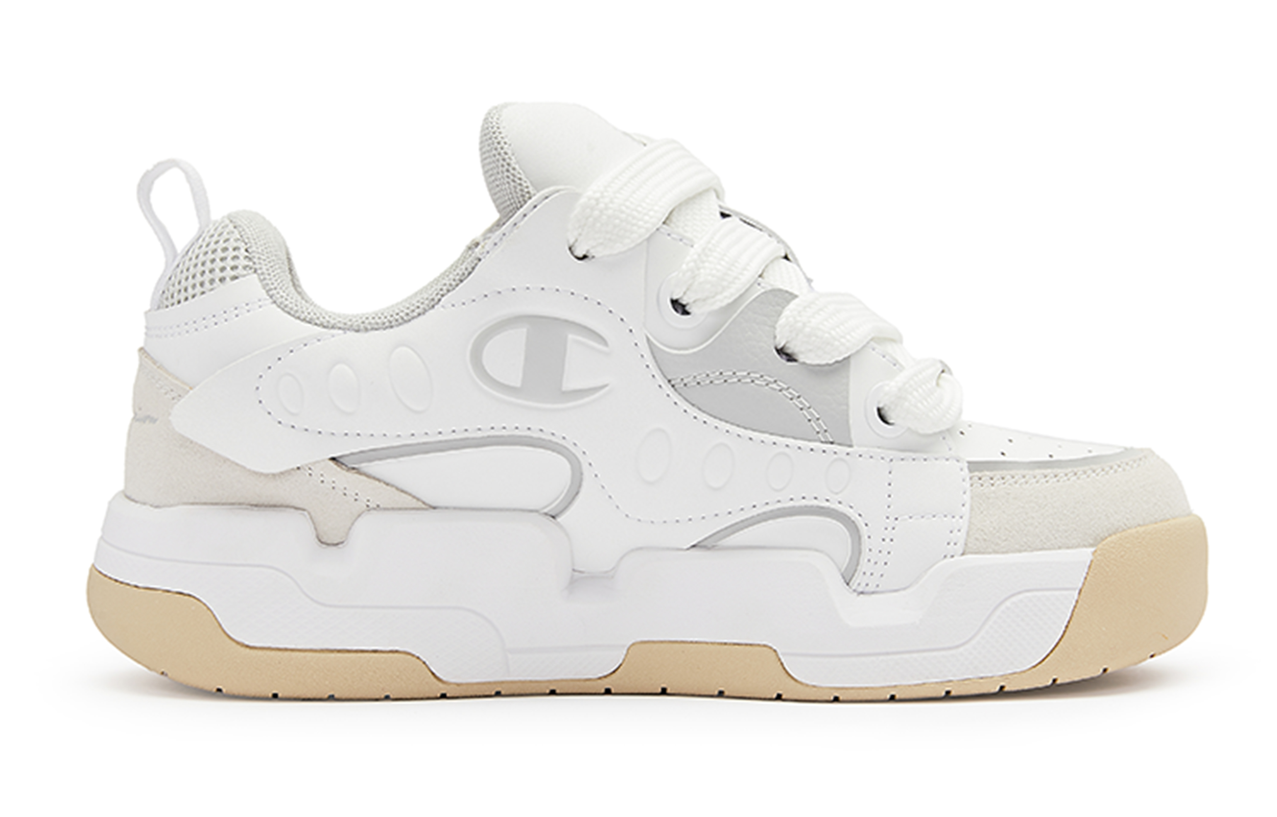 Order (W) Champion Essentials Baskets Basses Blanc Gris ''Colorblock Platform'' U3DFCTW06A4