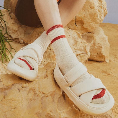 (W) Champion Essentials Sandal 'Putih Susu Velcro' U3BFASW08D3 Sizing (W) Champion Essentials Sandal 'Putih Susu Velcro' U3BFASW08D3
