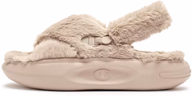 (Women) Champion Essentials Slide 'Khaki Fur' U3DFCSW02F1 (Women) Champion Essentials Slide 'Khaki Fur' U3DFCSW02F1