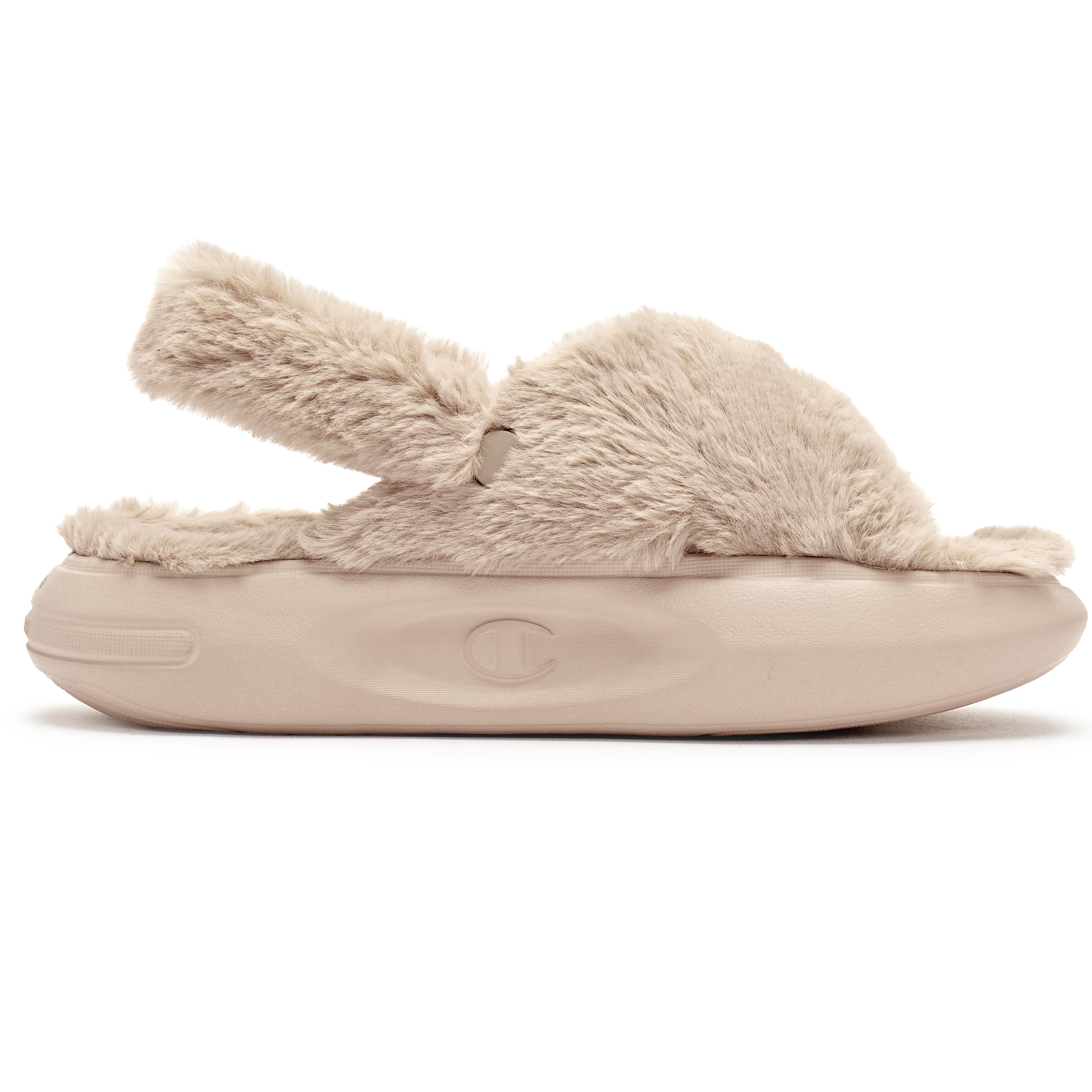 Order (W) Champion Essentials Sandal 'Khaki Fur' U3DFCSW02F1