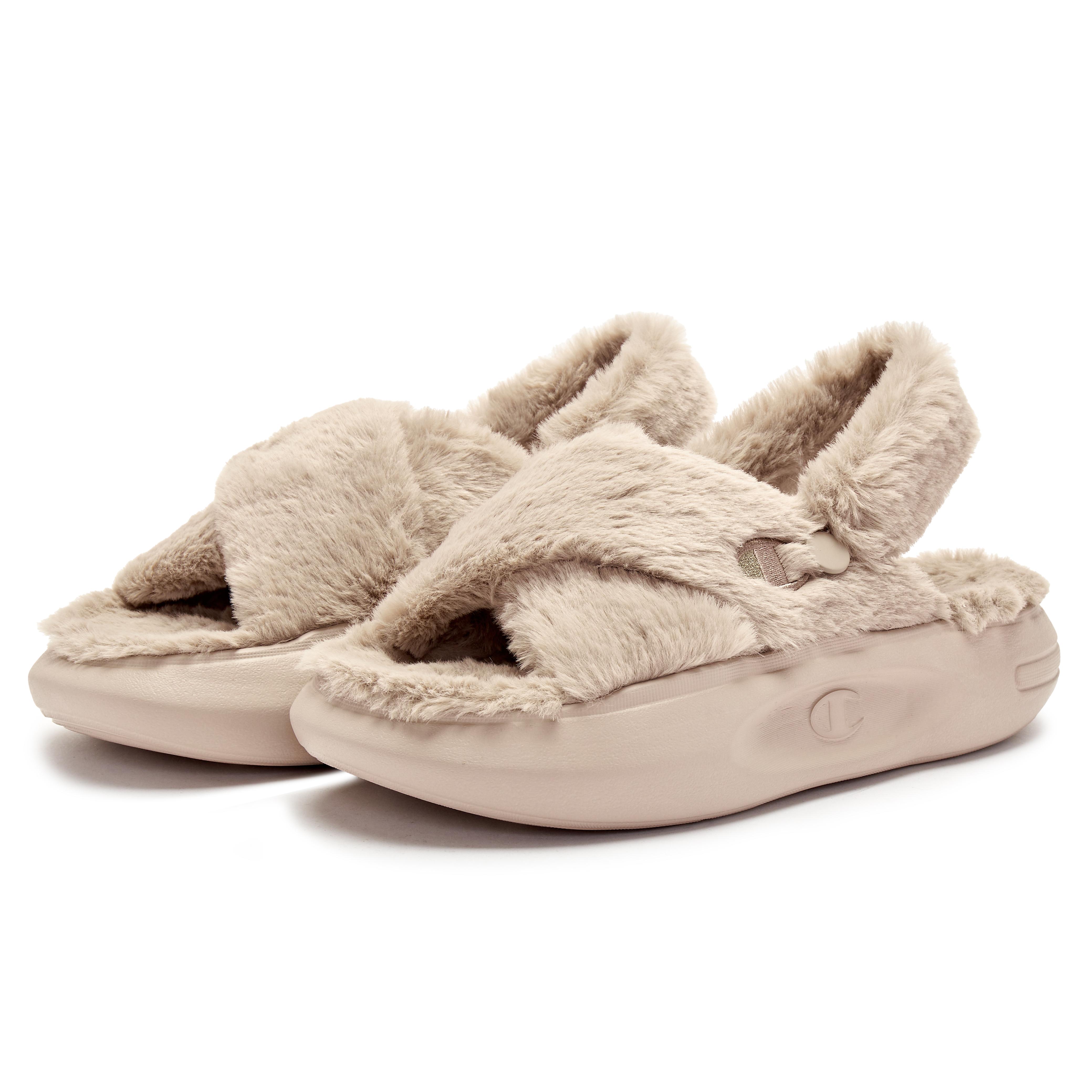 Lookbook (W) Champion Essentials Sandal 'Khaki Fur' U3DFCSW02F1