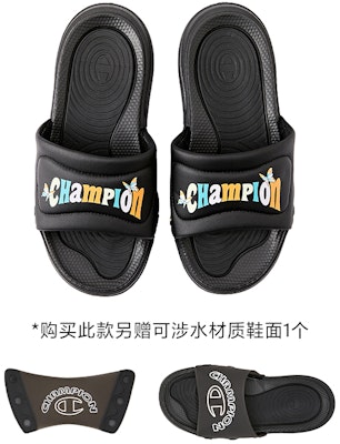 (Women) Champion Essentials Slide 'Switch Black' U3BFASW06U1 Order (Women) Champion Essentials Slide 'Switch Black' U3BFASW06U1