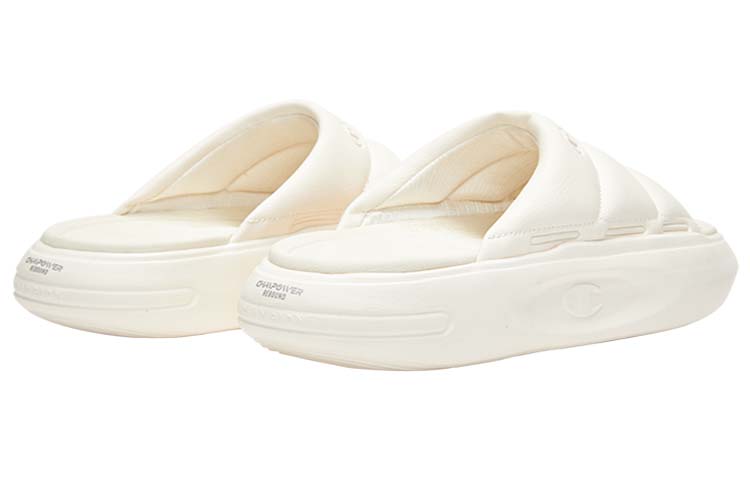 Shop (Women) Champion Essentials Slide 'White Non-Slip Thick Sole' U3BFASW05D3