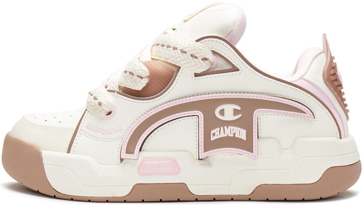 Champion Essentials 面包鞋 撕撕樂 魔術貼 經典Logo玩趣休閒 板鞋 女款 奶白絲絨棕 Buy Champion Essentials 面包鞋 撕撕樂 魔術貼 經典Logo玩趣休閒 板鞋 女款 奶白絲絨棕