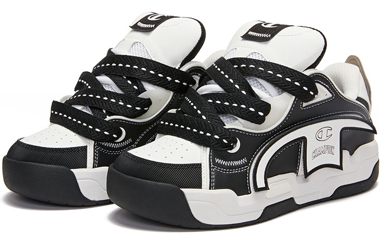 Lookbook (Women) Champion Essentials TronSkate V1 'Black White Bread' U3AFCTW07U3