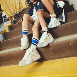 (W) 챔피언 트론스케이트 V1 로우 (화이트그레이) U3AFCTW07A4 3