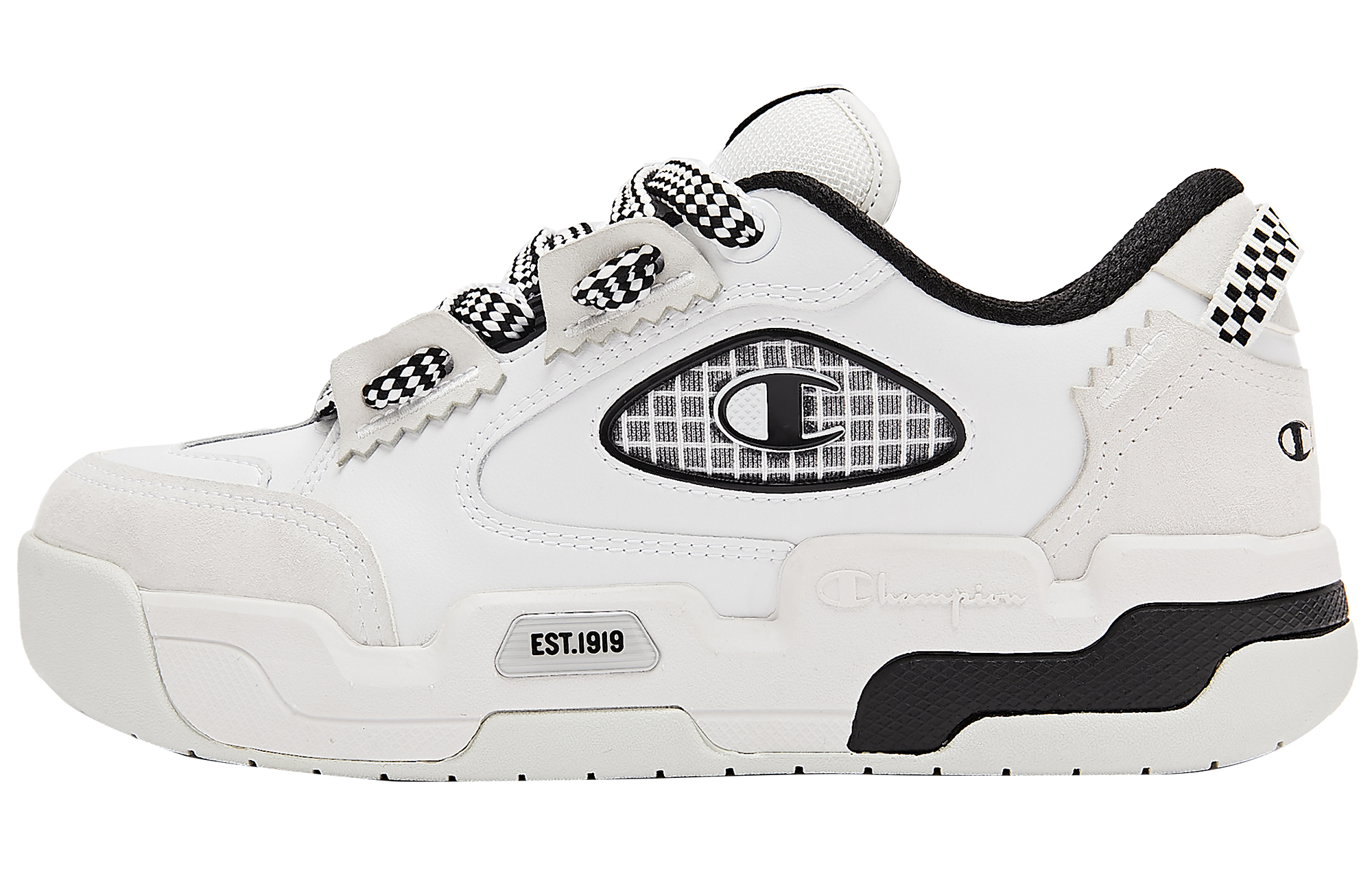 (Women) Champion Essentials Valve V1 'Plaid Thick-Soled Low-Top' U2AFCTW03U1