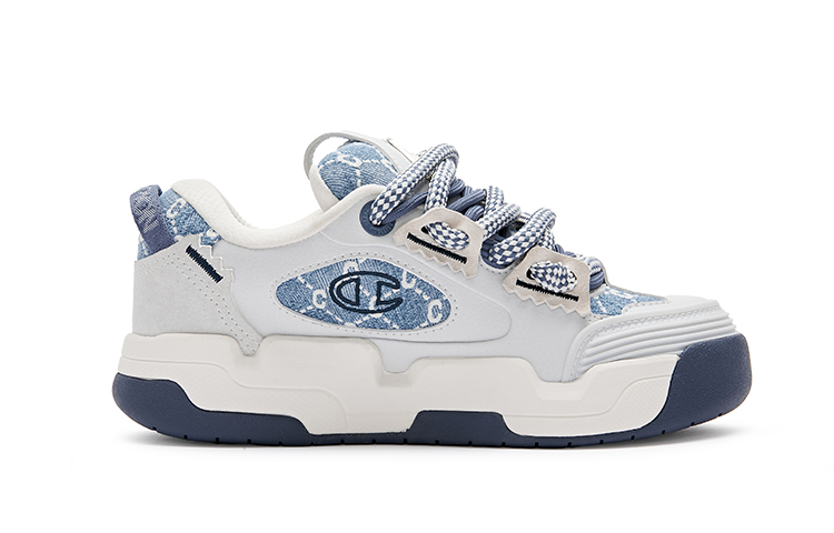 Order Champion Essentials 閥門 V324 復古休閒 運動百搭簡約時尚潮流 低筒 溜板鞋 女款 深藍