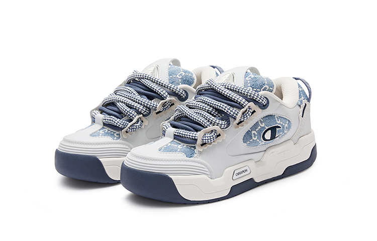 Lookbook Champion Essentials 閥門 V324 復古休閒 運動百搭簡約時尚潮流 低筒 溜板鞋 女款 深藍