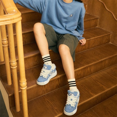 (Women) Champion Essentials Valve V3 'Blue Colorblock Chunky Low-Top' U3CFCTW07M1 Sizing (Women) Champion Essentials Valve V3 'Blue Colorblock Chunky Low-Top' U3CFCTW07M1