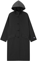 (Women) Champion FW22 Black Edition Long Sports Jacket with Logo Print Japan Edition. CW-W610 (Women) Champion FW22 Black Edition Long Sports Jacket with Logo Print Japan Edition. CW-W610
