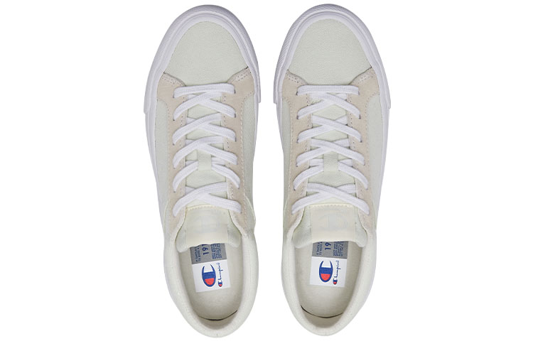 Lookbook (W) Champion Heritage Suede Low 'Logo Bordado Bloque de Color Té Primavera Claro' U2BFCTW04N1