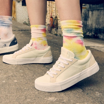 (W) Champion Heritage Suede Low 'Logo Bersulam Blok Warna Teh Spring Cerah' U2BFCTW04N1 Details for (W) Champion Heritage Suede Low 'Logo Bersulam Blok Warna Teh Spring Cerah' U2BFCTW04N1