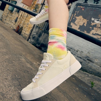 (W) Champion Heritage Suede Low 'Logo Bersulam Blok Warna Teh Spring Cerah' U2BFCTW04N1 Sizing (W) Champion Heritage Suede Low 'Logo Bersulam Blok Warna Teh Spring Cerah' U2BFCTW04N1