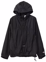 (Women) Champion Japanese Black Hooded Single-Layer Jacket CW-R607-C055 (Women) Champion Japanese Black Hooded Single-Layer Jacket CW-R607-C055