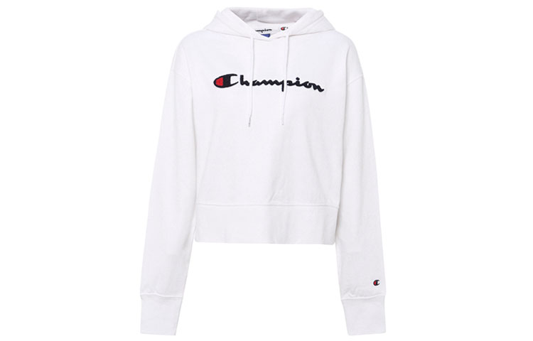 (Women) Champion Logo Relaxed Fit Hoodie White 111850-WW001