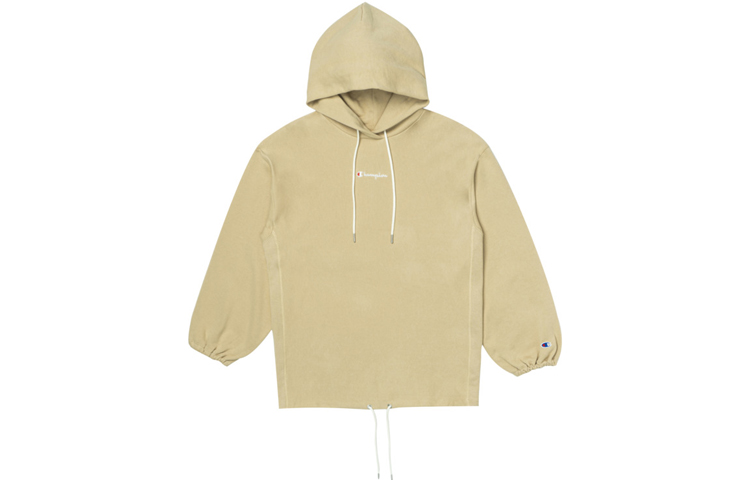 (Women) Champion Loose Fit Hoodie with Ribbed Cuffs Japan Edition Khaki CW-R101-C790