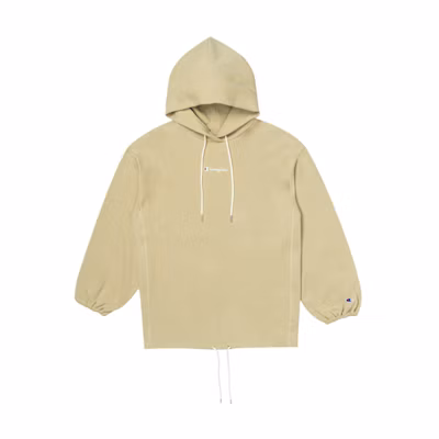 (Women) Champion Loose Fit Hoodie with Ribbed Cuffs Japan Edition Khaki CW-R101-C790