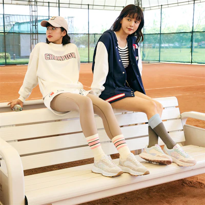 (Women) Champion LuxRunner 1 Retro Sports 'Light Blue' U3CFCRW02M2 2