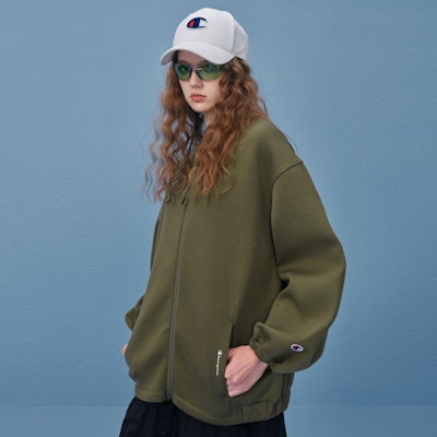 (Women) Champion Oversized Cocoon Zip Jacket Japan Edition CW-T016 3