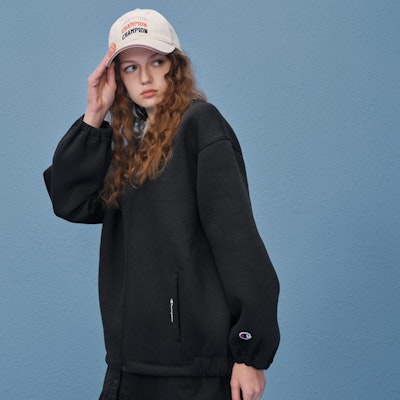 (Women) Champion Oversized Cocoon Zip Jacket Japan Edition CW-T016 Details for (Women) Champion Oversized Cocoon Zip Jacket Japan Edition CW-T016