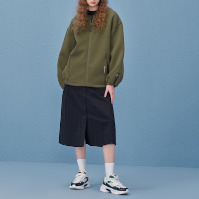 (Women) Champion Oversized Cocoon Zip Jacket Japan Edition CW-T016 1