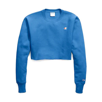 (Women) Champion Oversized Crewneck Sweatshirt Blue (US Version) WL827-549302-Y18