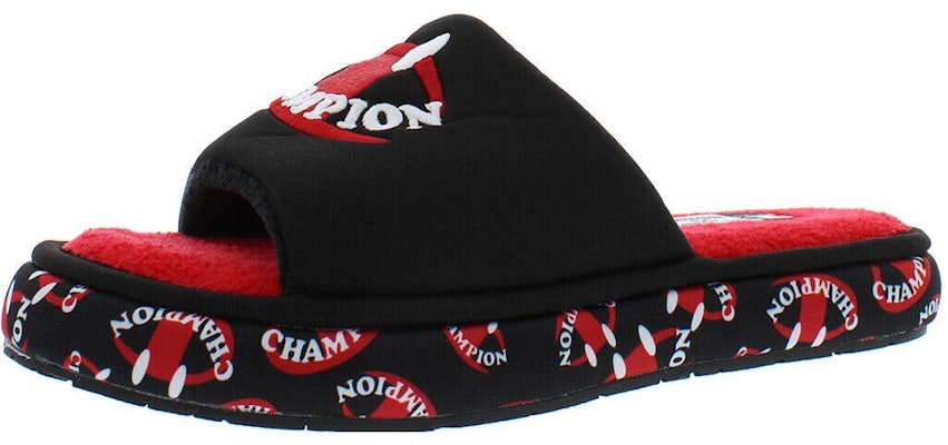 (Women) Champion Plush Smile Slide 'Black Red' CP101900W Buy (Women) Champion Plush Smile Slide 'Black Red' CP101900W