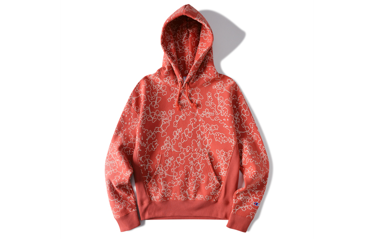 (Women) Champion Premium Classic Cuff Logo Hoodie Orange ( US Edition) WL757P-CHDAISS116N-ZTS