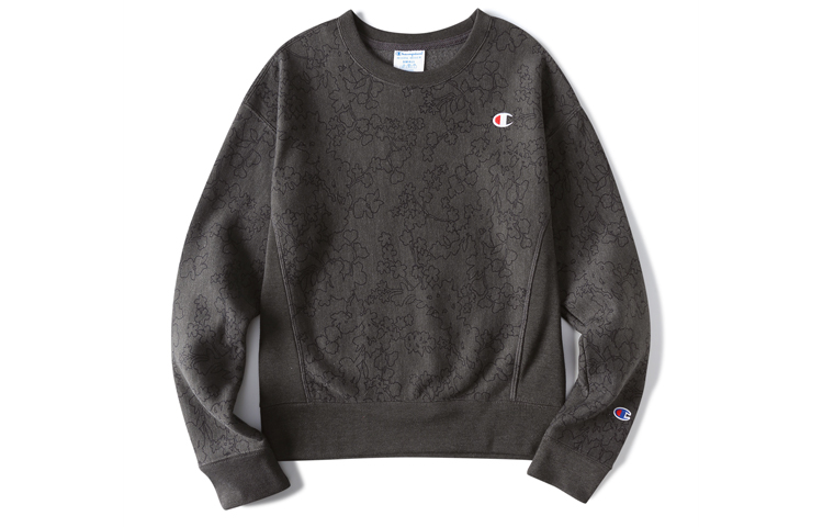 (Women) Champion Premium Classic Dual Logo Crewneck Sweatshirt () - Dark Gray WL750P-CTTAISS115N-7C7