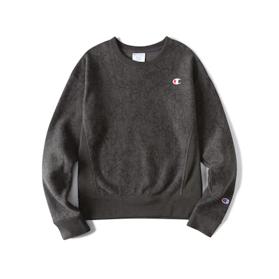 (Women) Champion Premium Classic Dual Logo Crewneck Sweatshirt () - Dark Gray WL750P-CTTAISS115N-7C7