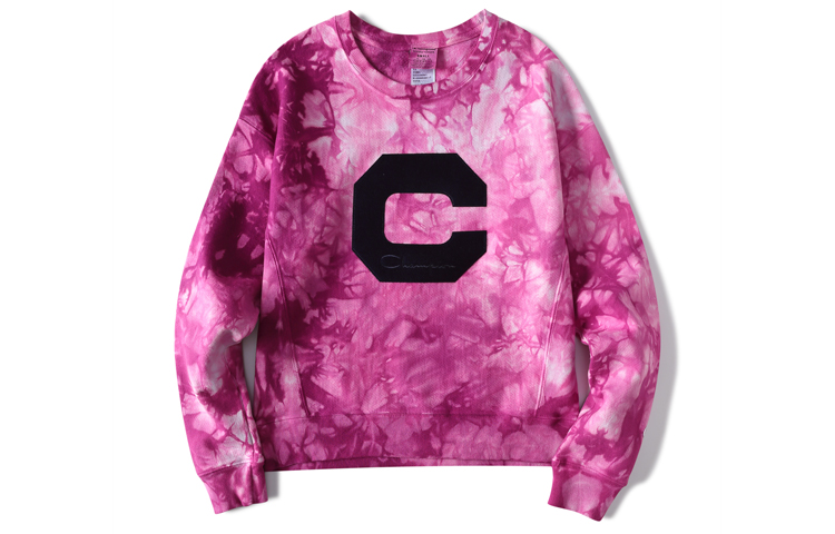 (Women) Champion Premium Classic Tie-Dye Logo Sweatshirt Purple (US Version) WL265-CTTAHFW113W-EI3