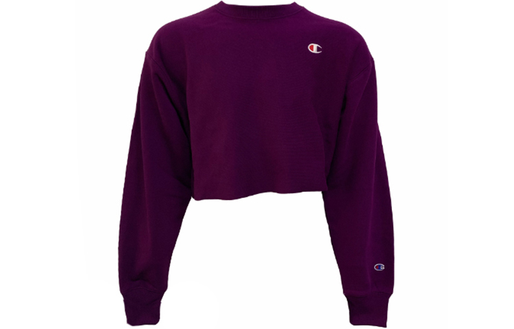 (Women) Champion Purple Crewneck Sweatshirt Short Logo Regular Fit (US Version) WL827-549302-T1F