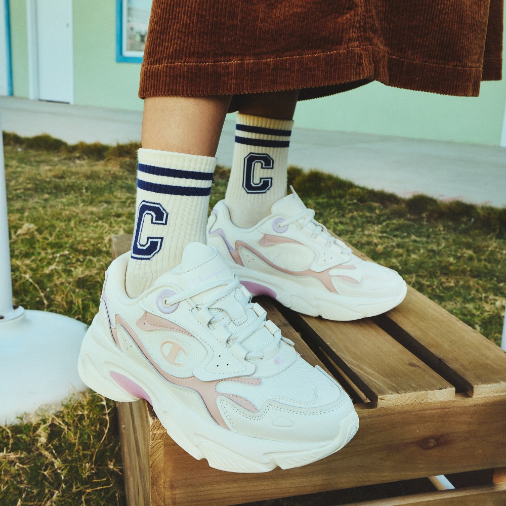 Sizing (W) Champion Retro Sports ''Champ Ferry Dikke Zool Casual Dad Sneakers'' U3AFCCW03K7